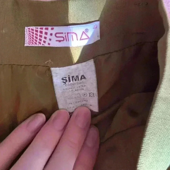 Vintage green Sima high waisted midi skirt size 40! - Picture 3 of 5